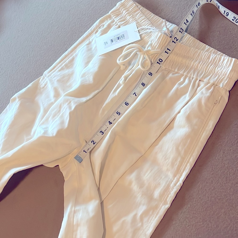 FRAME Crea Lounge cotton-blend wide-leg pants - White/Ivory/Cream - XS - Picture 9 of 15